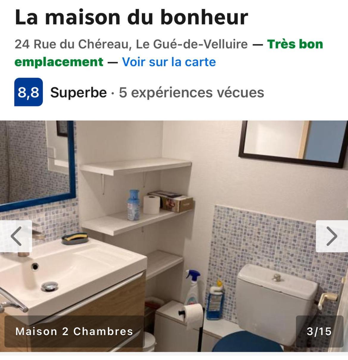 La Maison Du Bonheur Le Gué-de-Velluire 외부 사진
