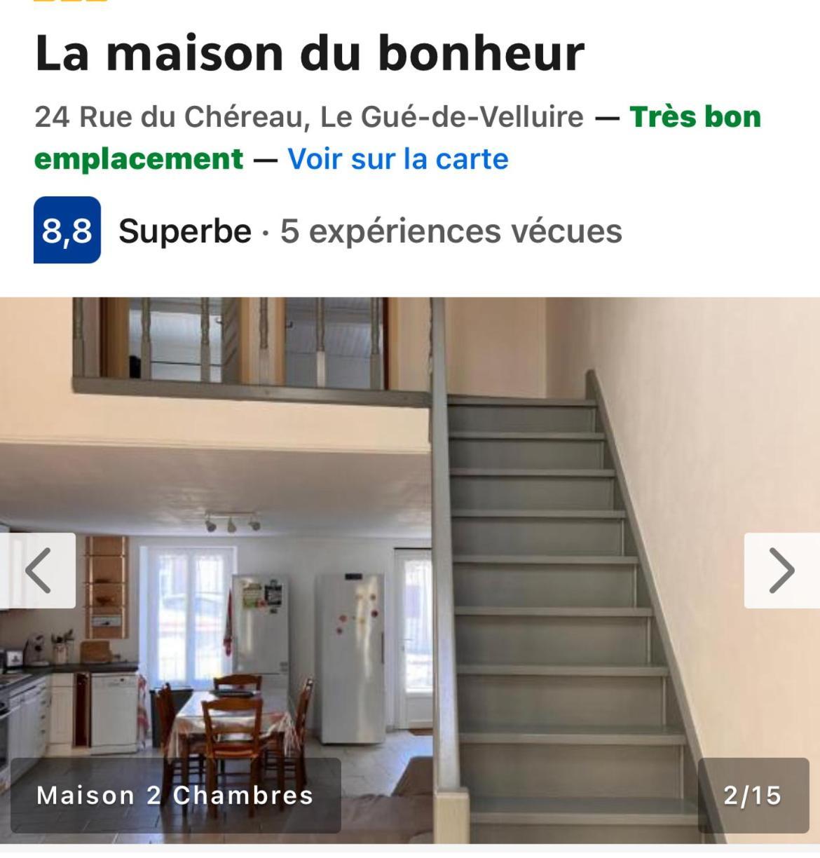 La Maison Du Bonheur Le Gué-de-Velluire 외부 사진