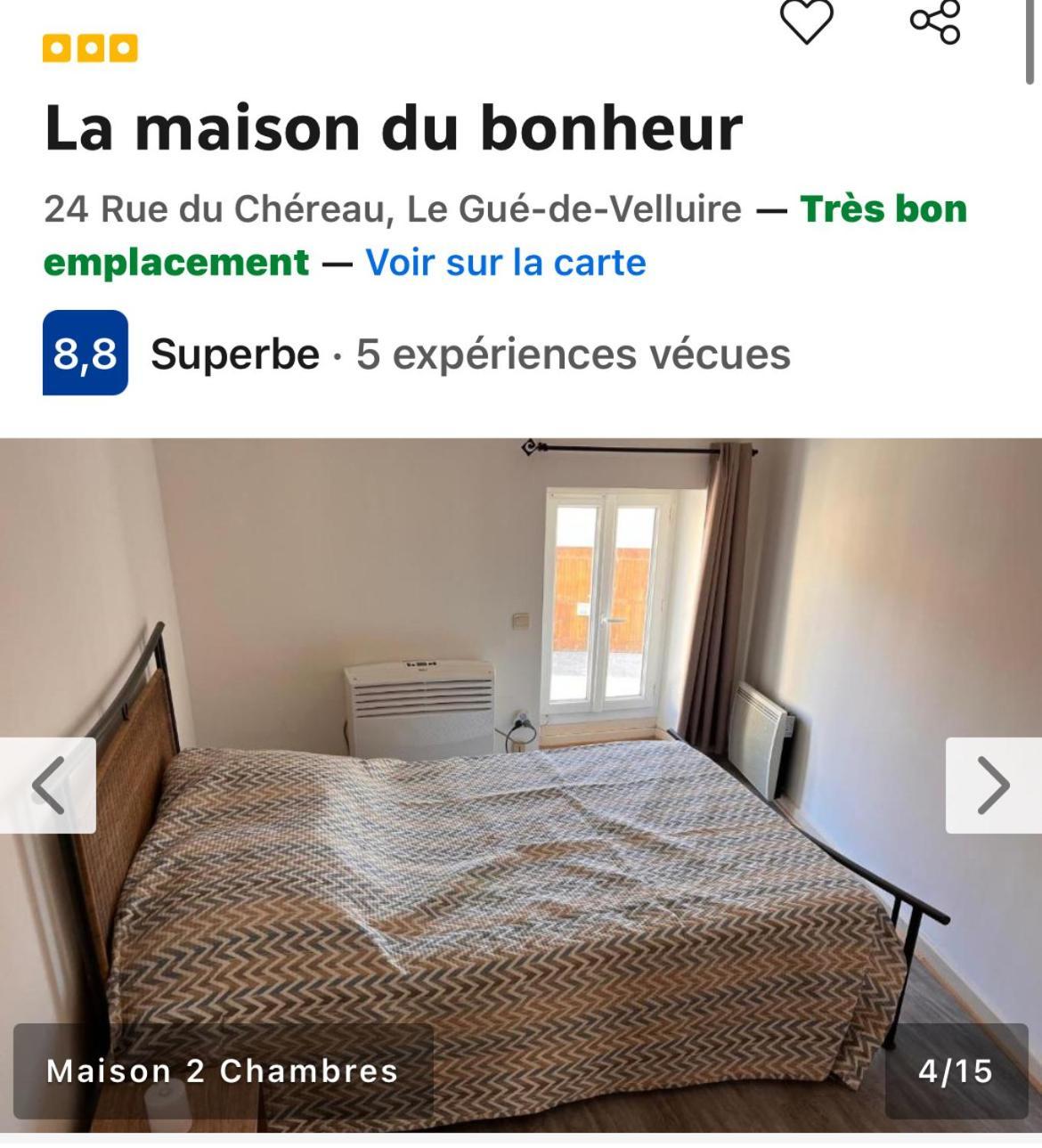 La Maison Du Bonheur Le Gué-de-Velluire 외부 사진