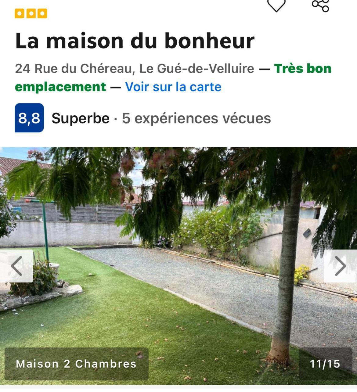 La Maison Du Bonheur Le Gué-de-Velluire 외부 사진