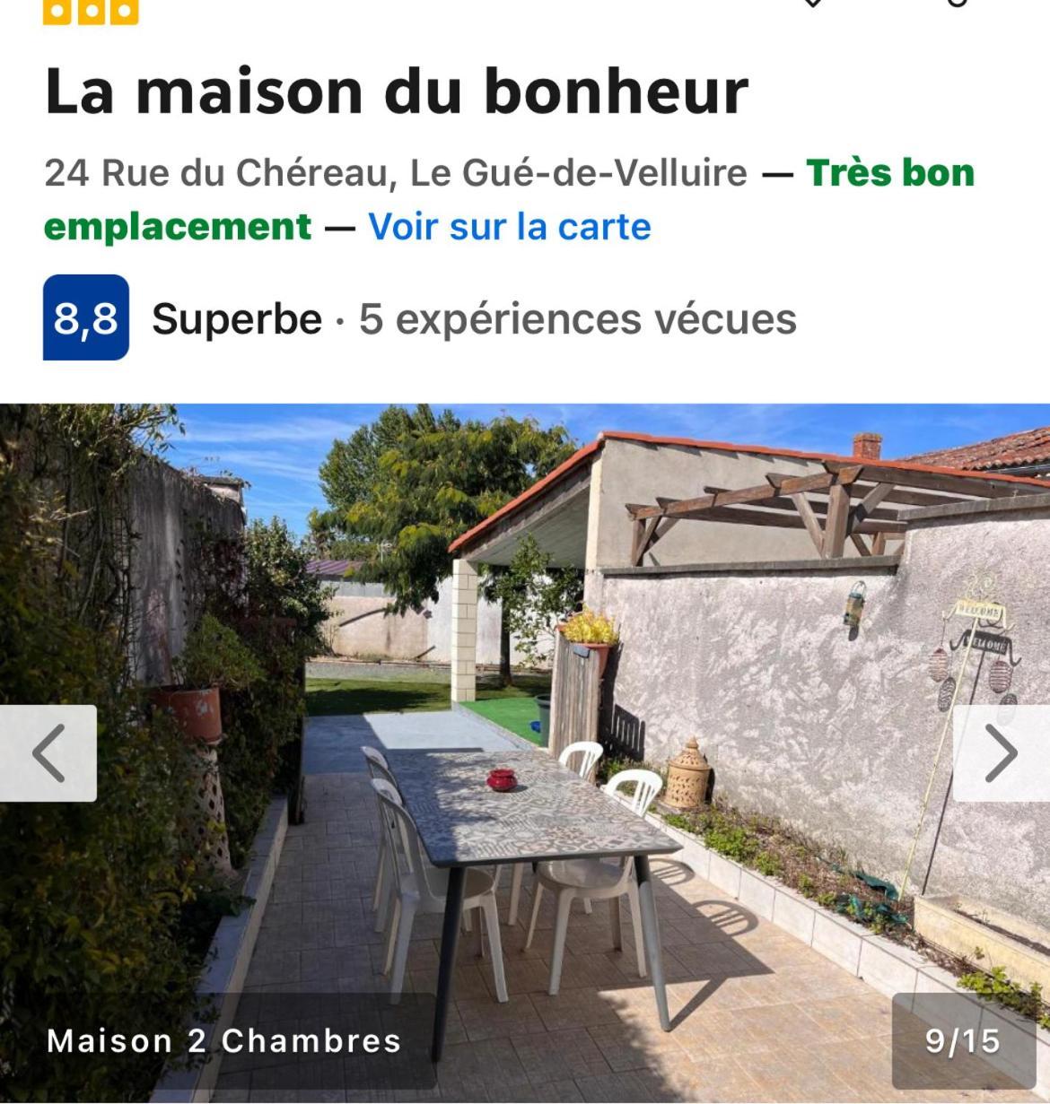 La Maison Du Bonheur Le Gué-de-Velluire 외부 사진